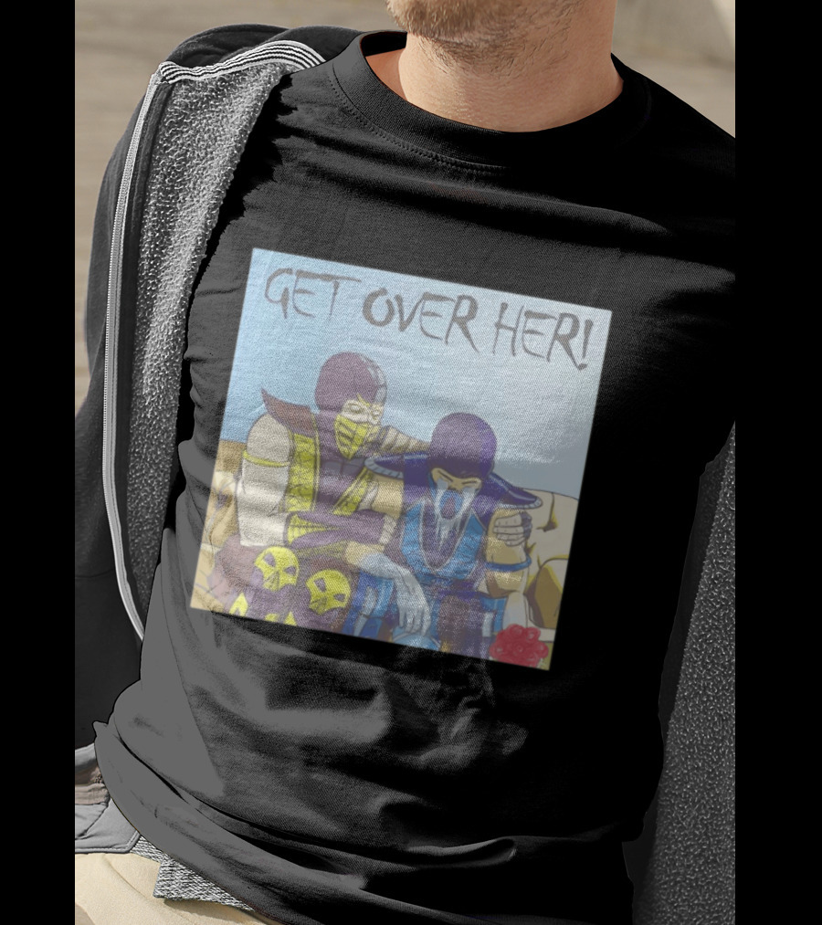 Get Over Her Scorpion Sub Zero Mortal Kombat Meme T-Shirt
