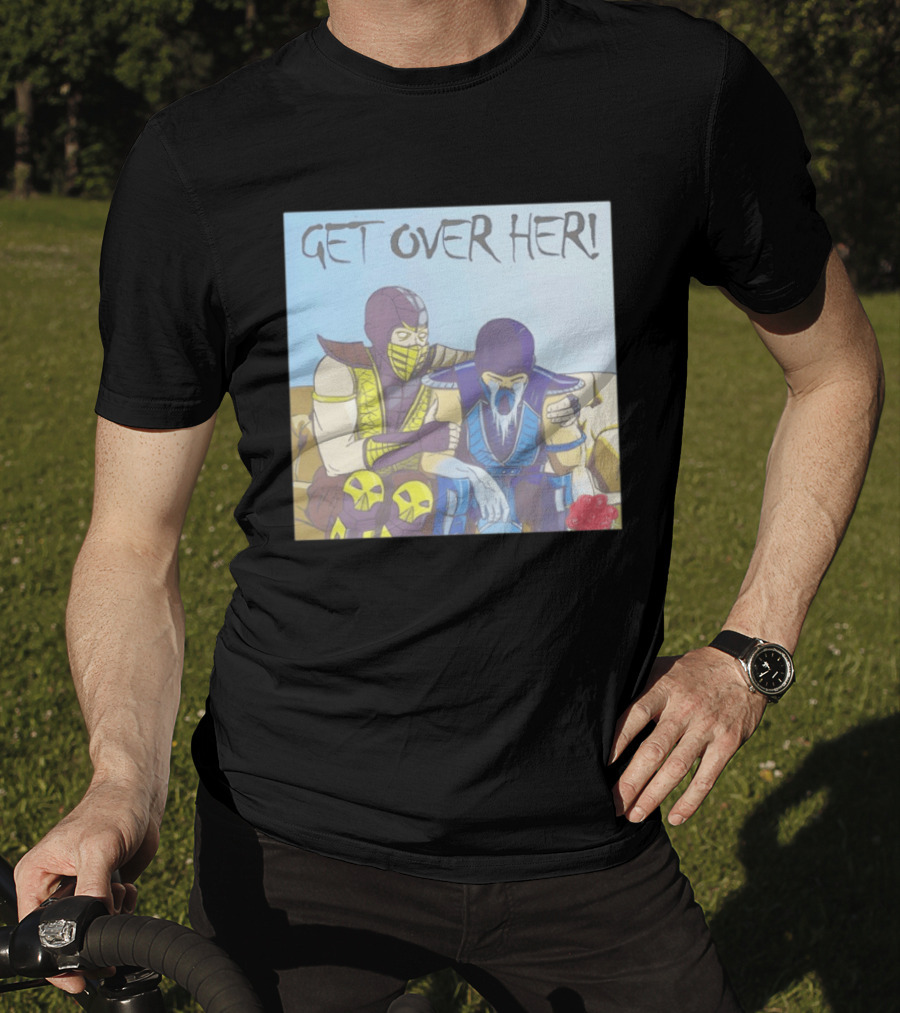 Get Over Her Scorpion Sub Zero Mortal Kombat Meme T-Shirt