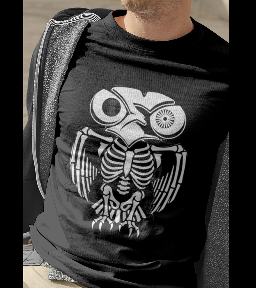 One Eyed Owl Skeleton Band T-Shirt
