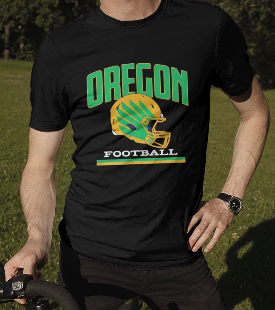 Oregon Ducks Football Team Helmet T-Shirt