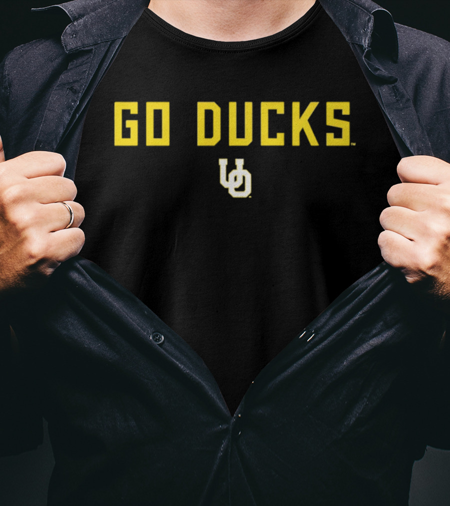 Oregon Ducks Go Ducks Team 2026 OU Yellow T-Shirt