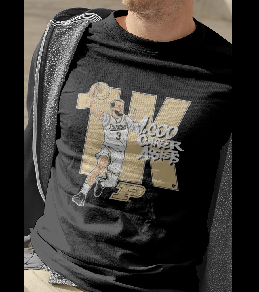 Purdue Basketball 1K Career Assists Braden Smith T-Shirt