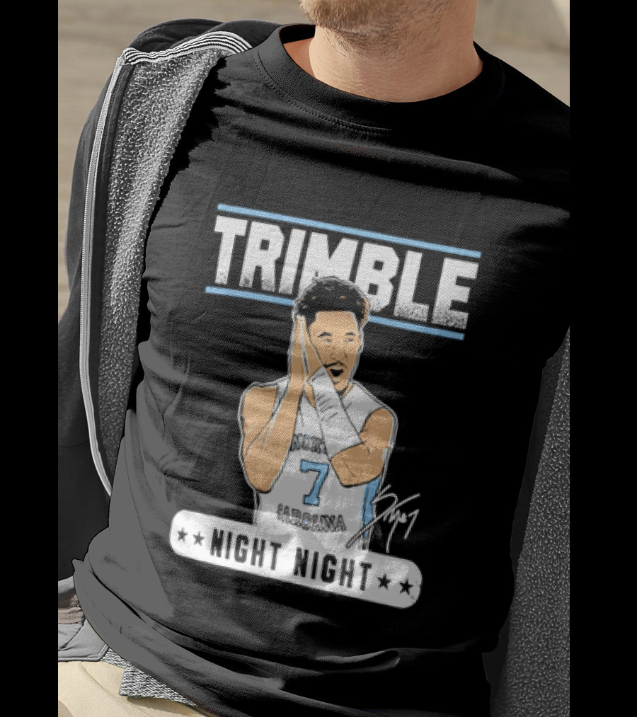 Seth Trimble North Carolina Tar Heels Basketball Tribute Night Night T-Shirt