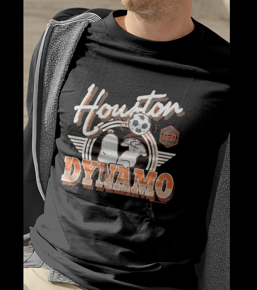 Houston Dynamo Snoopy Soccer Collaboration T-Shirt