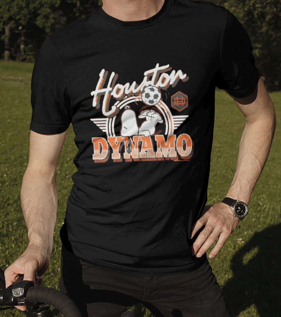 Houston Dynamo Snoopy Soccer Collaboration T-Shirt