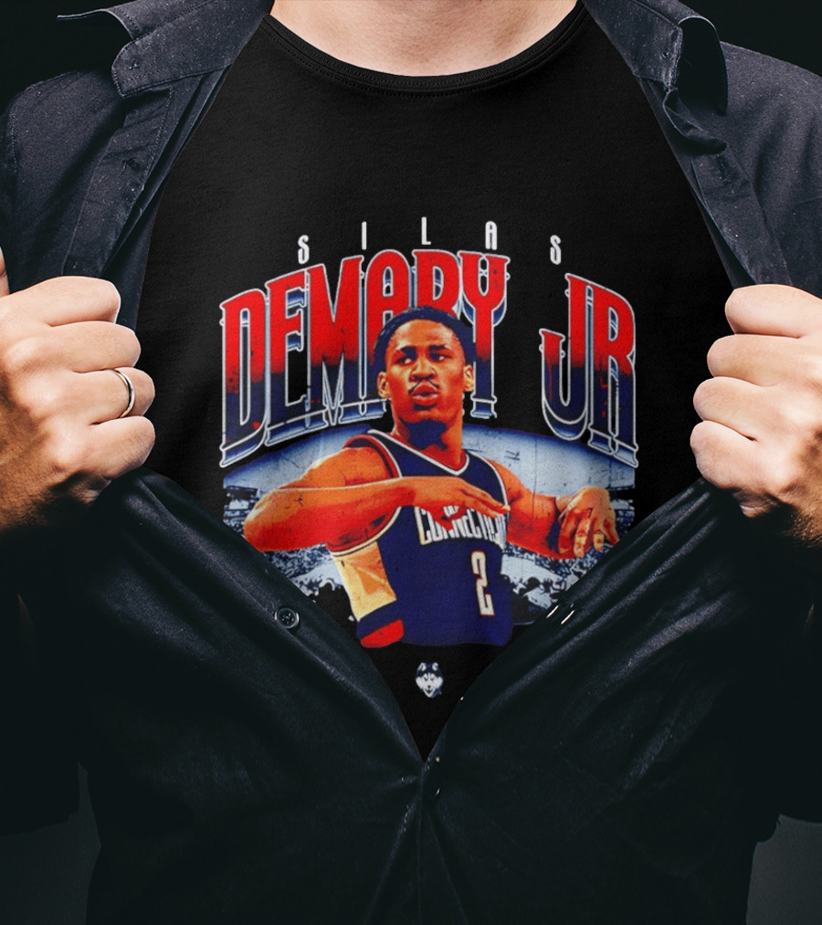 Silas Demary Jr UConn Husky Basketball Player Collage T-Shirt