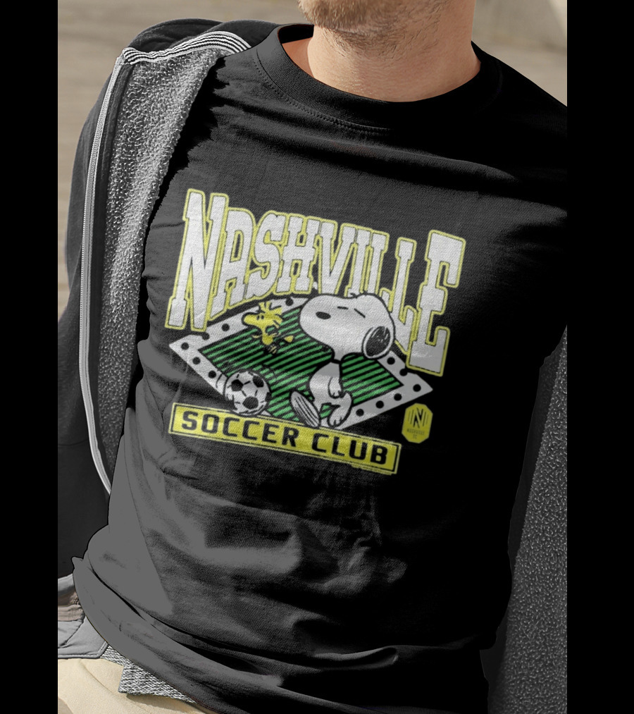 Nashville Soccer Club Snoopy Woodstock Peanuts Collaboration T-Shirt