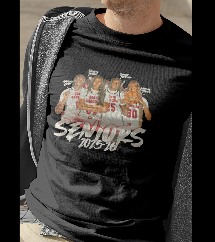 South Carolina Women's Basketball Seniors 2025 26 Aiysha Davis Joyce Tanya Latson Marina Okafor Nneka Nadarai T-Shirt