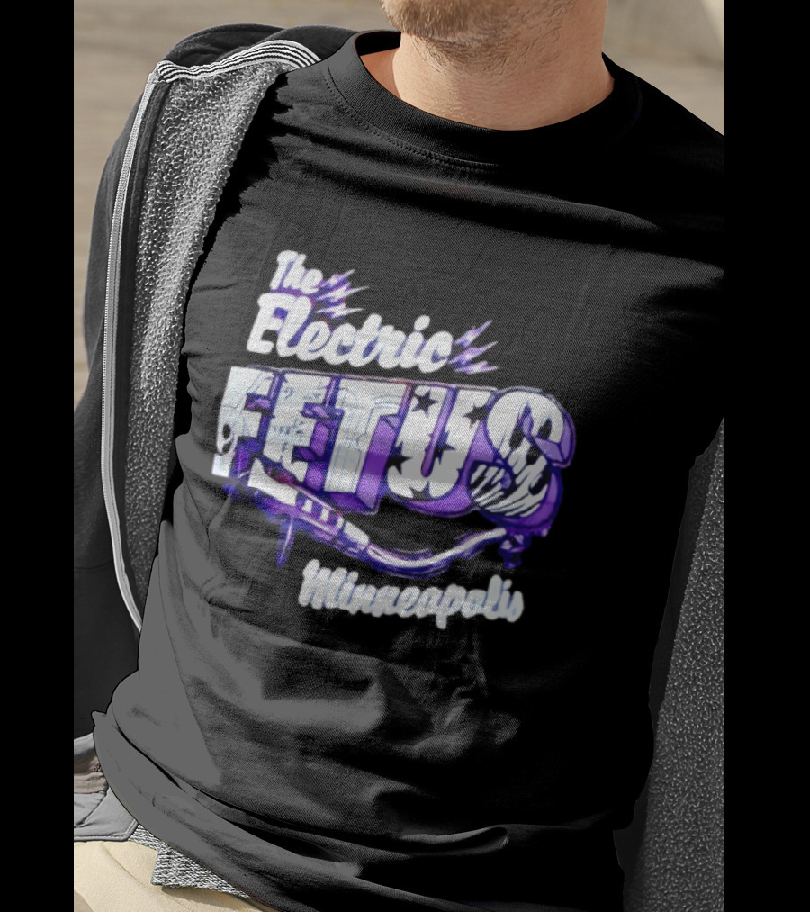 The Electric Fetus Minneapolis Purple Stars And Stripes T-Shirt
