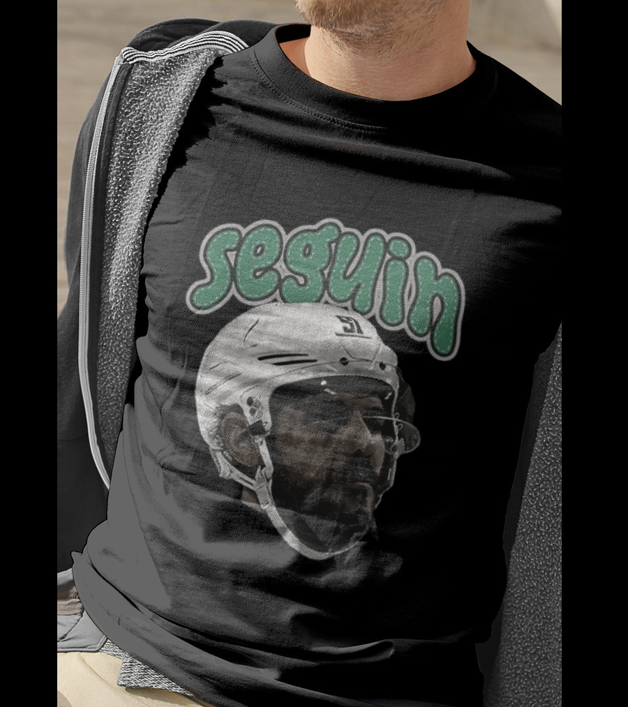 Seguin Dallas Stars Hockey Big Face T-Shirt