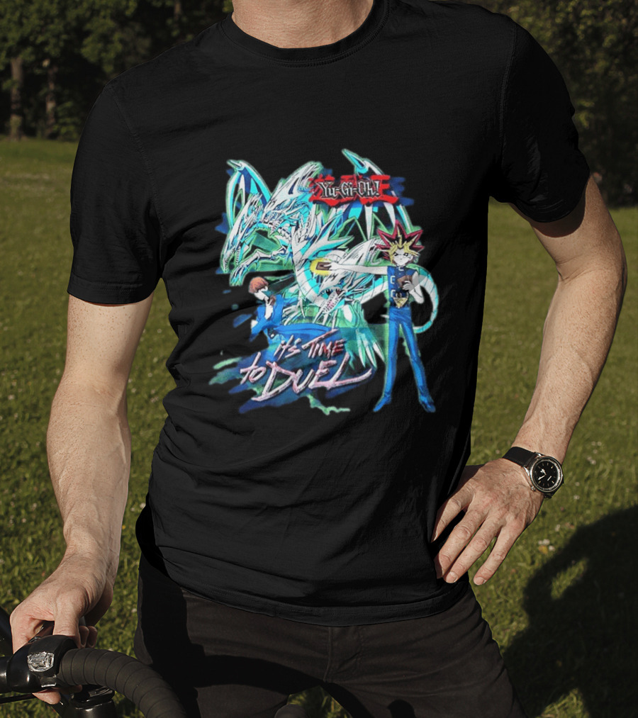 Yu Gi Oh Master Duel It's Time To Duel Blue Eyes White Dragon Yugi Kaiba T-Shirt