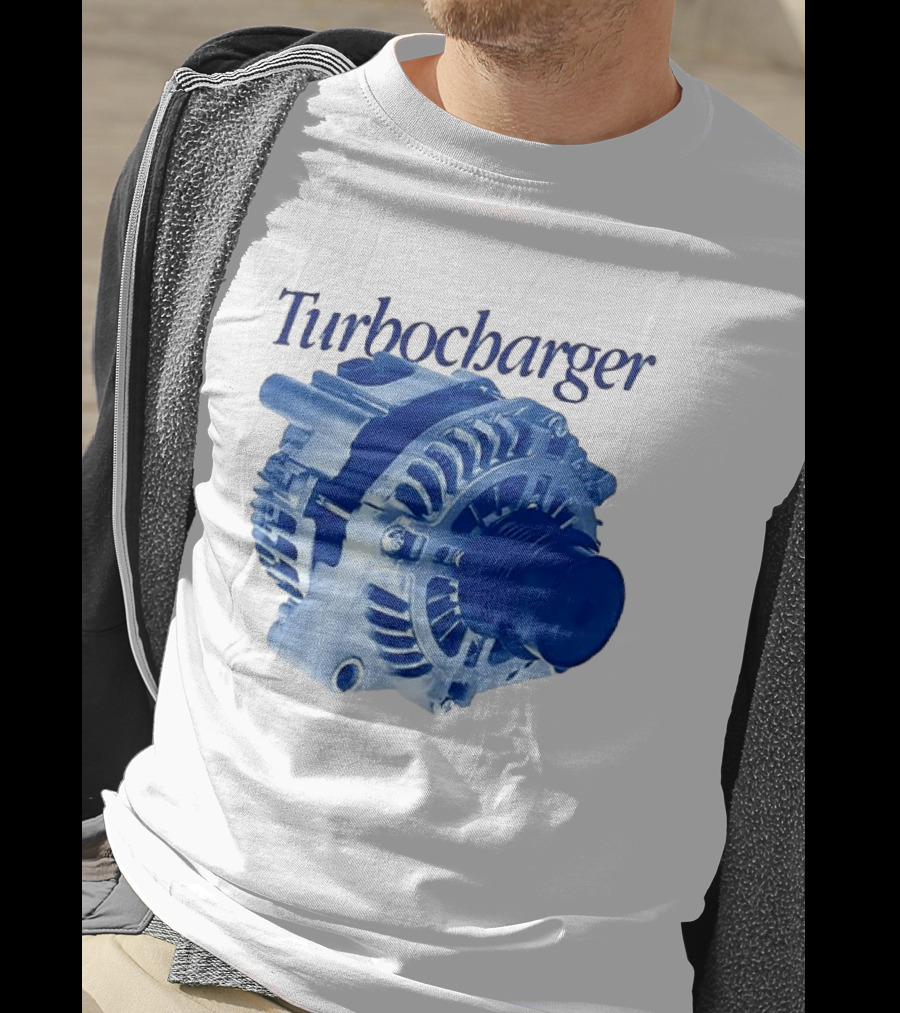 Turbocharger Alternator Blue Highlight T-Shirt