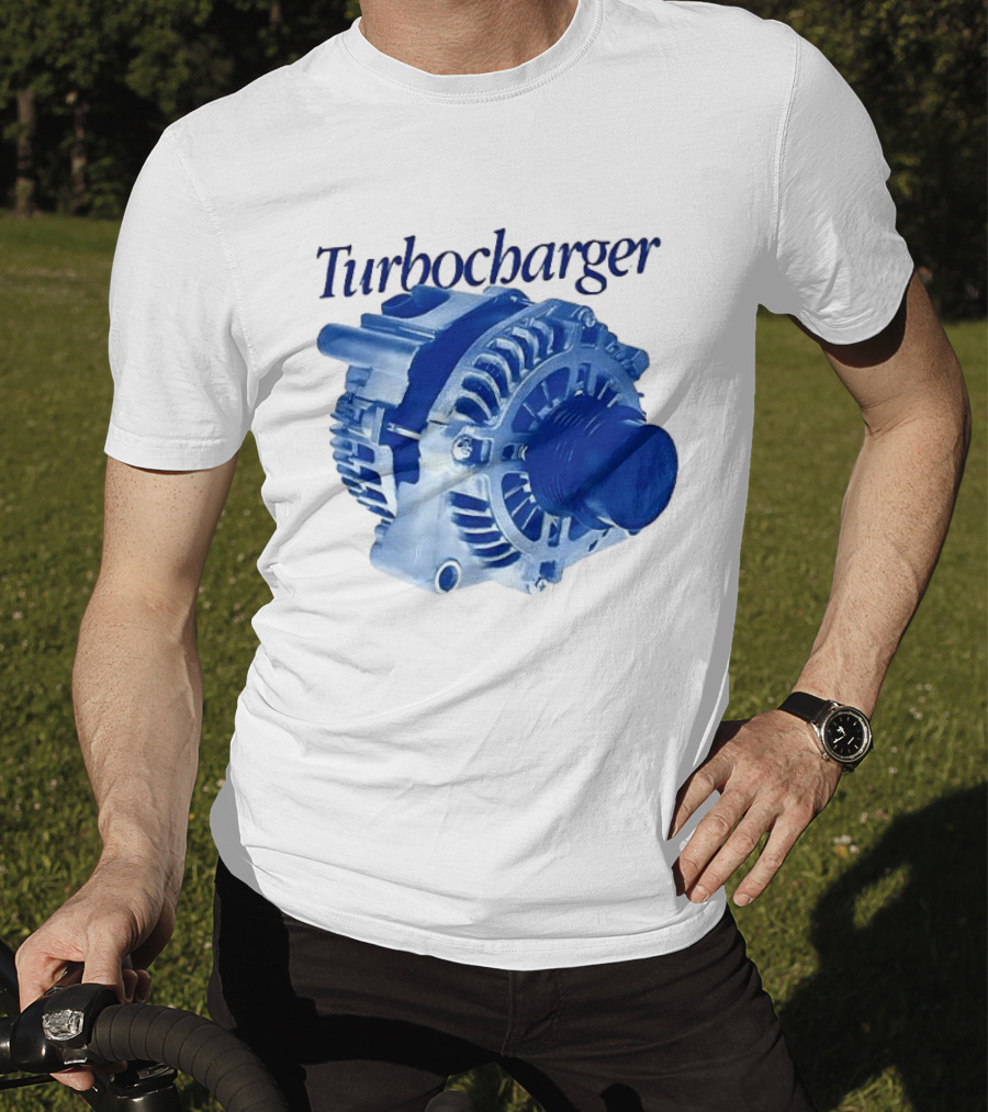 Turbocharger Alternator Blue Highlight T-Shirt