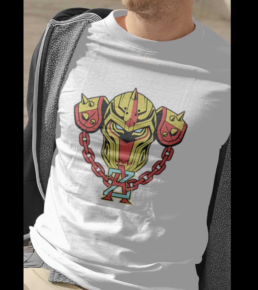 Arizona Juggernauts Robot Helmet Symbol With Chains T-Shirt