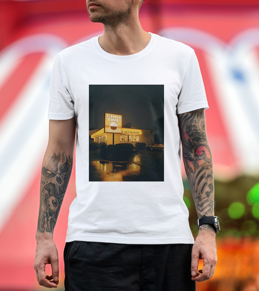 CHILI TIME Night Vibes Restaurant St Bernard Recreation Department T-Shirt