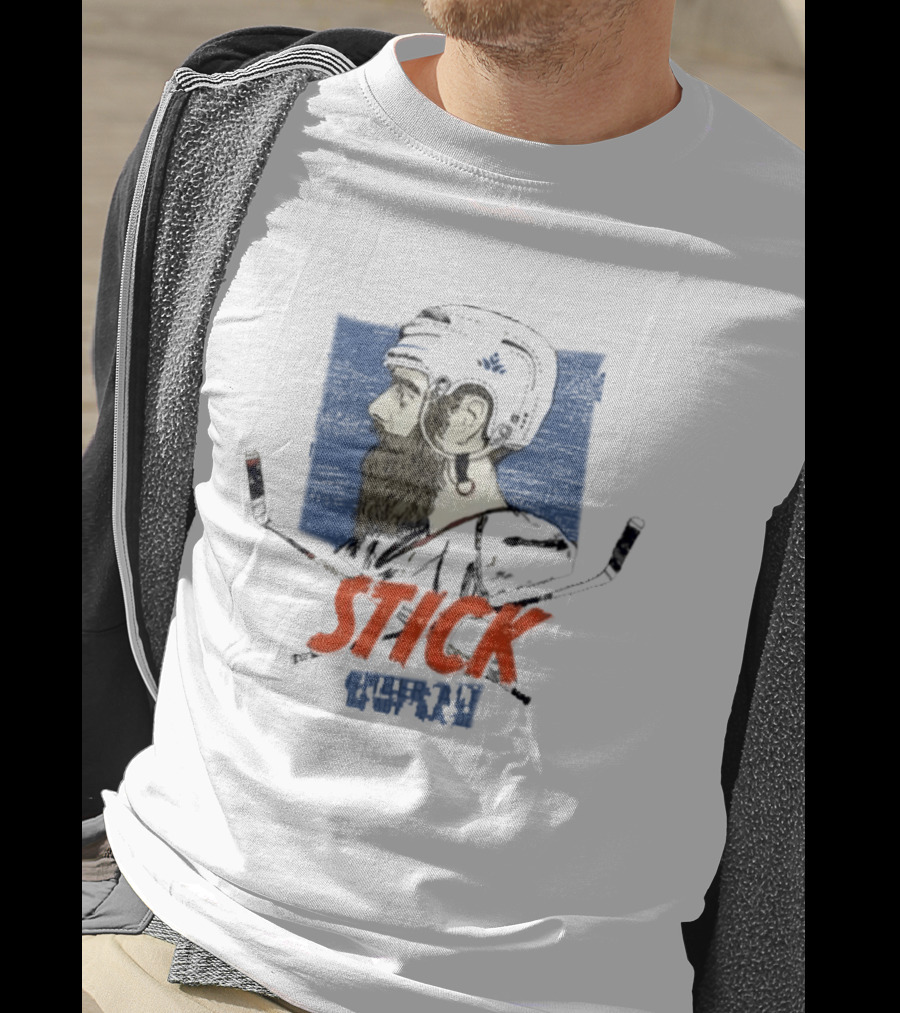 Stick Savard Atkinson Hockey Bearded Helmet T-Shirt