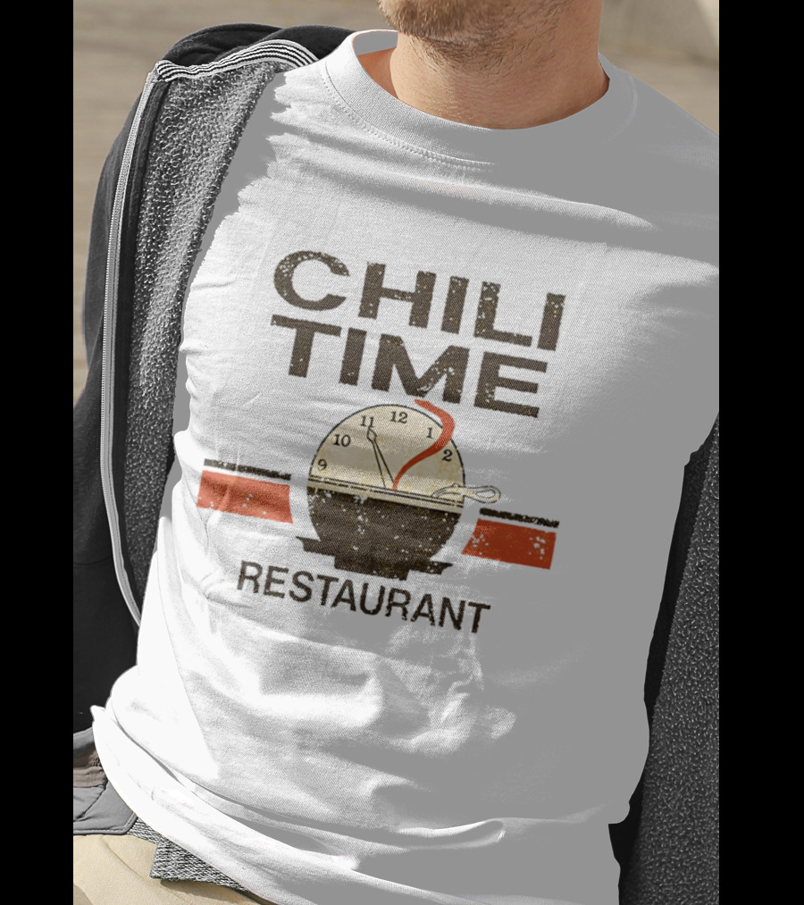 Chili Time Restaurant Spoon St Bernard Recreation Department T-Shirt