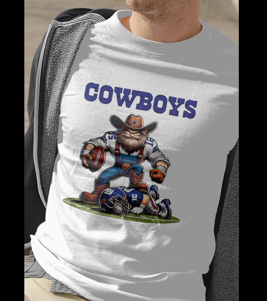 Cowboys Vs Giants Rivalry Iconic Clash Dallas Football Victory T-Shirt