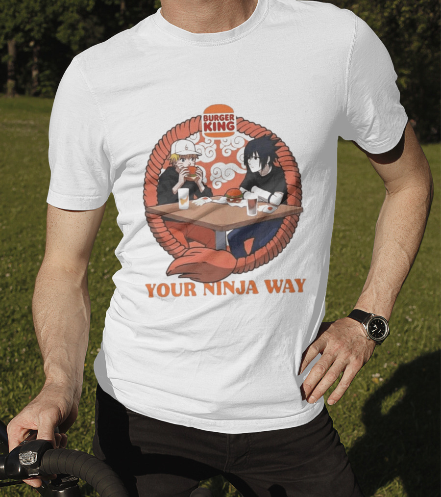 Burger King Naruto Sasuke Dining Your Ninja Way T-Shirt