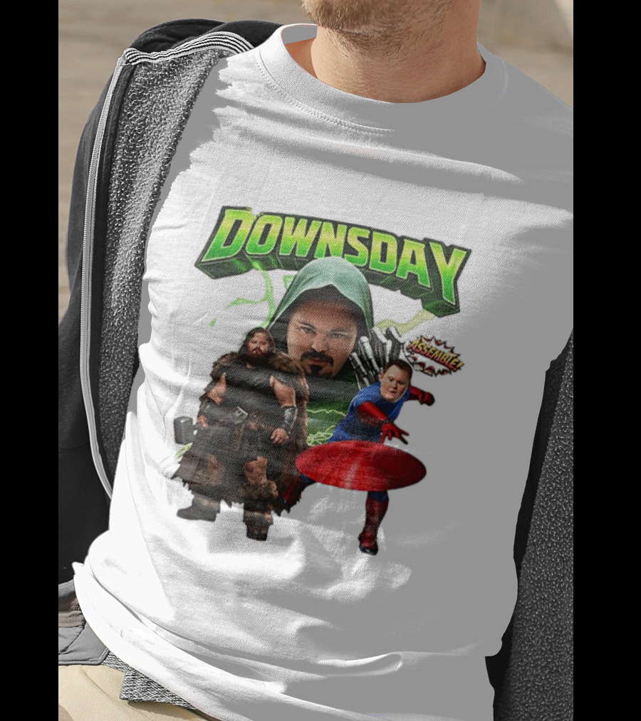 Donwsday Assemble Domesday X Down Syndrome Superhero T-Shirt