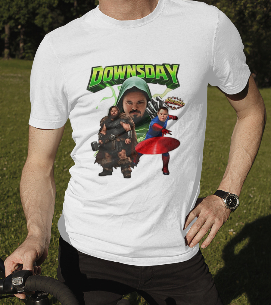 Donwsday Assemble Domesday X Down Syndrome Superhero T-Shirt