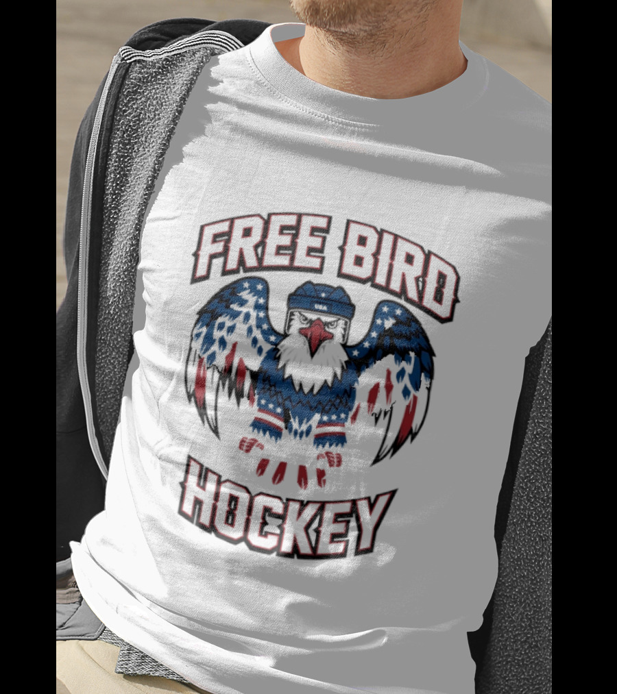 Free Bird Hockey Eagle T-Shirt