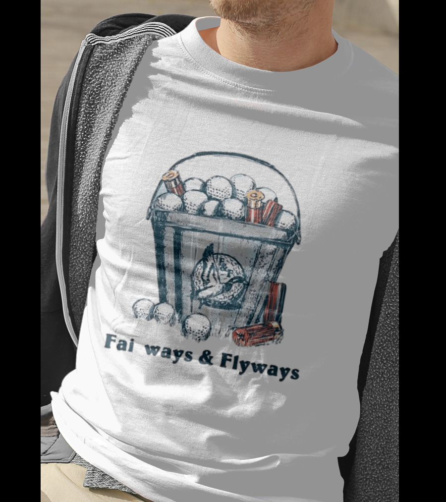 Fairways And Flyways Golf Ball Bucket With Shells T-Shirt