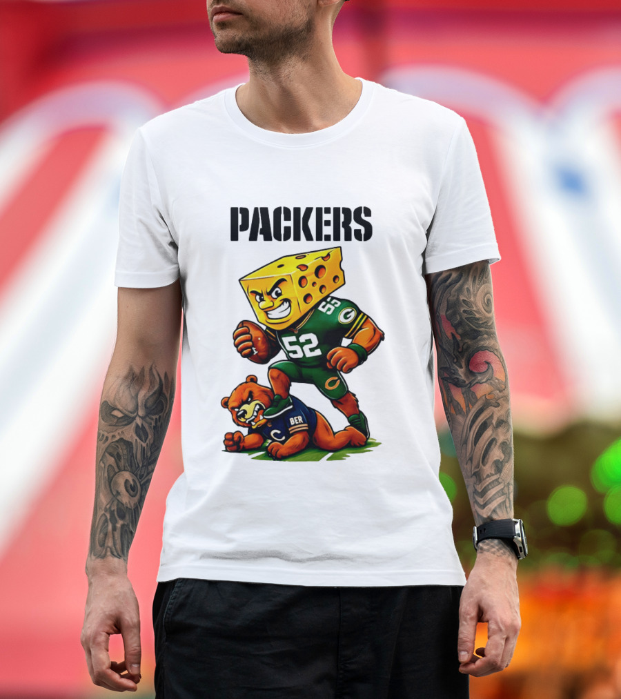 Packers Vs Bears Cheesehead Dominance Rivalry Showdown T-Shirt