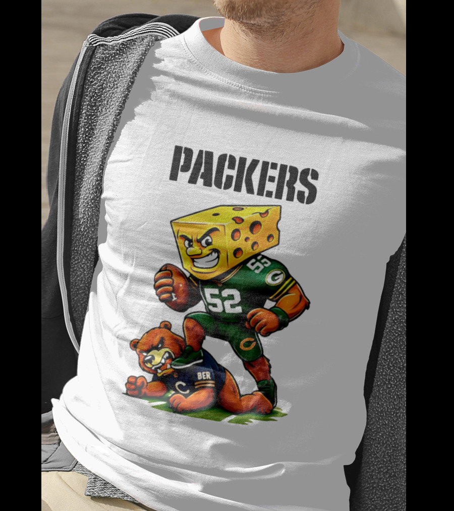 Packers Vs Bears Cheesehead Dominance Rivalry Showdown T-Shirt
