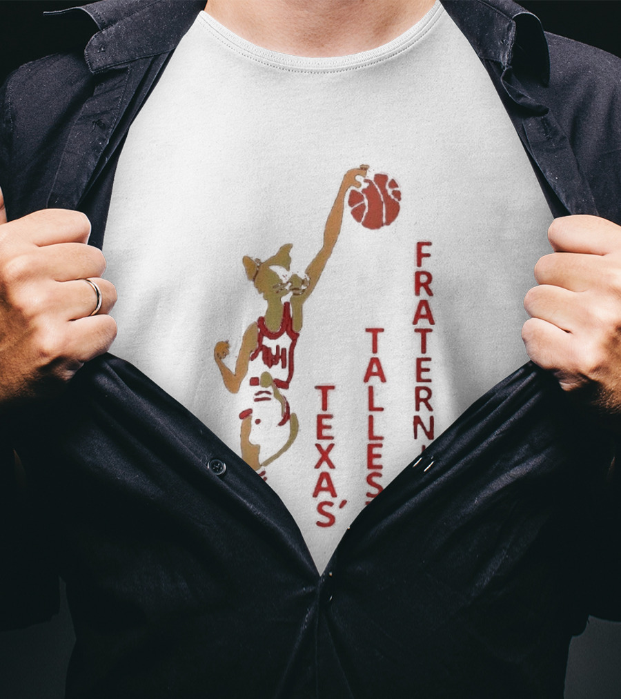 Houston Cougars Texas Tallest Fraternity Cat Dunking Phi Slama Jama T-Shirt