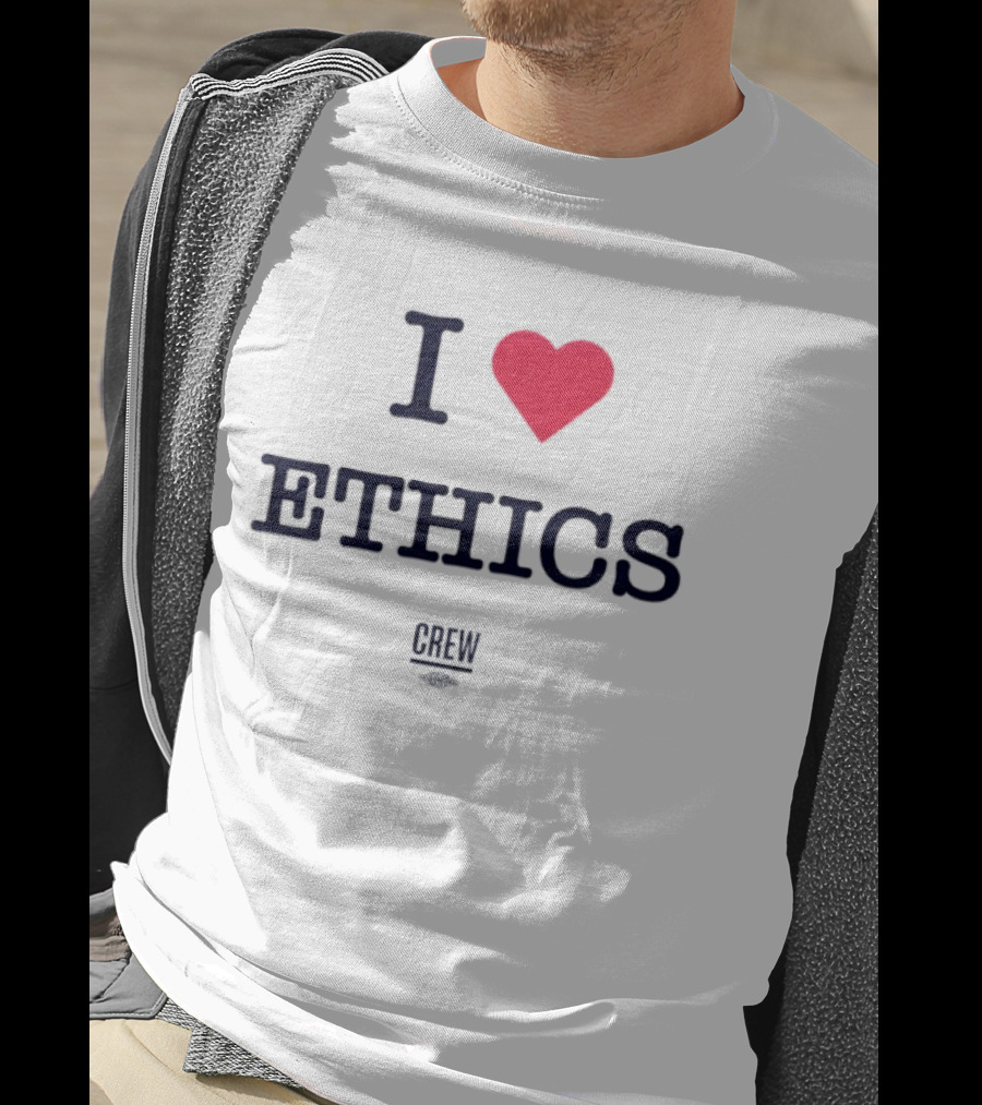 I Love Ethics Heart Crew T-Shirt