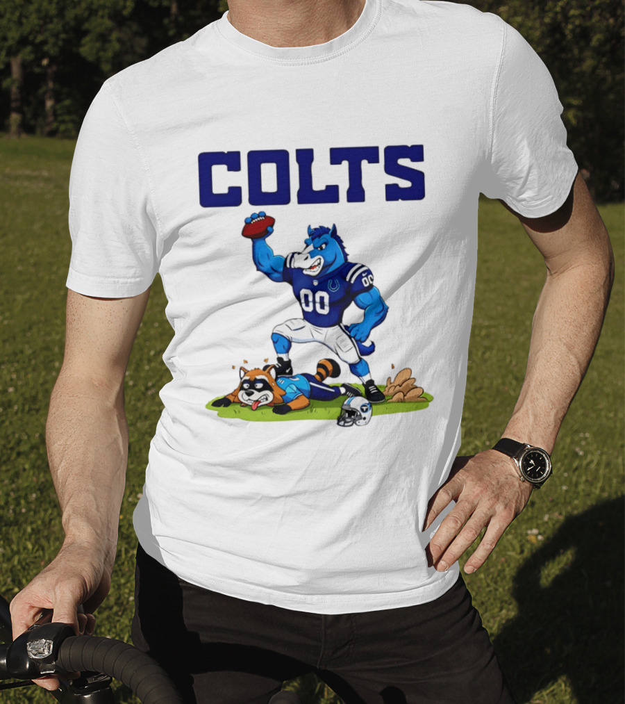 Indianapolis Colts Rivalry Over Tennessee Titans Cartoon T-Shirt