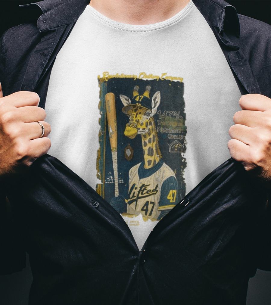 Lifted Research Group 147% Baseball Giraffe 47 T-Shirt