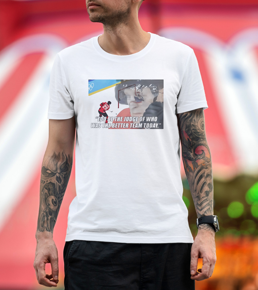 Nathan MacKinnon 29 You Be The Judge Of Who Was The Better Team Today T-Shirt