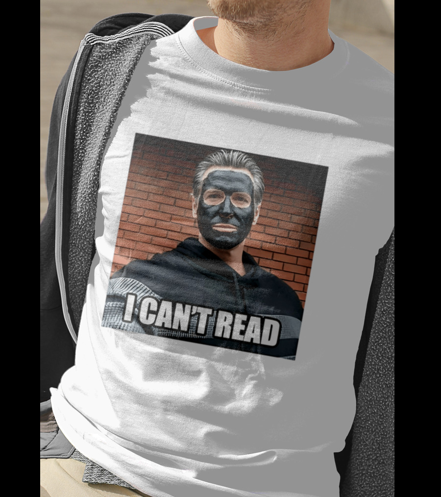 Newsom 2028 I Can't Read Mock Political Satire Meme T-Shirt