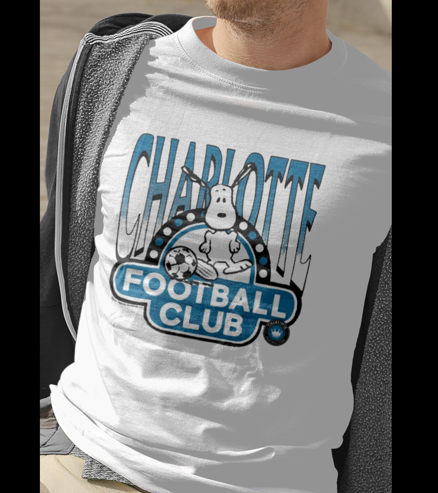 Peanuts Snoopy Charlotte Football Club Soccer Collaboration T-Shirt
