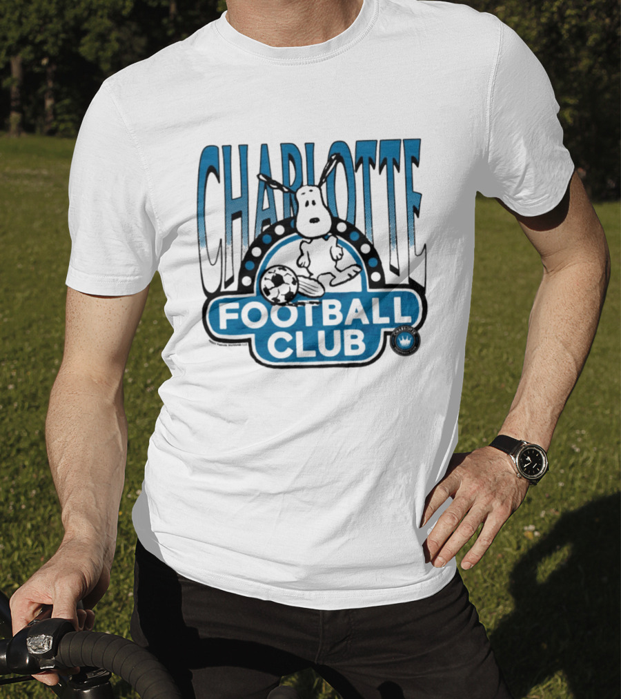Peanuts Snoopy Charlotte Football Club Soccer Collaboration T-Shirt