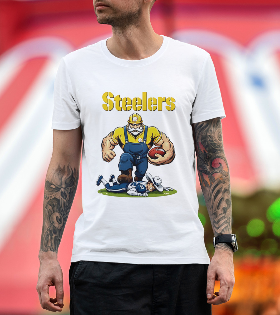 Pittsburgh Steelers Vs Dallas Cowboys Rivalries Football Cartoon T-Shirt