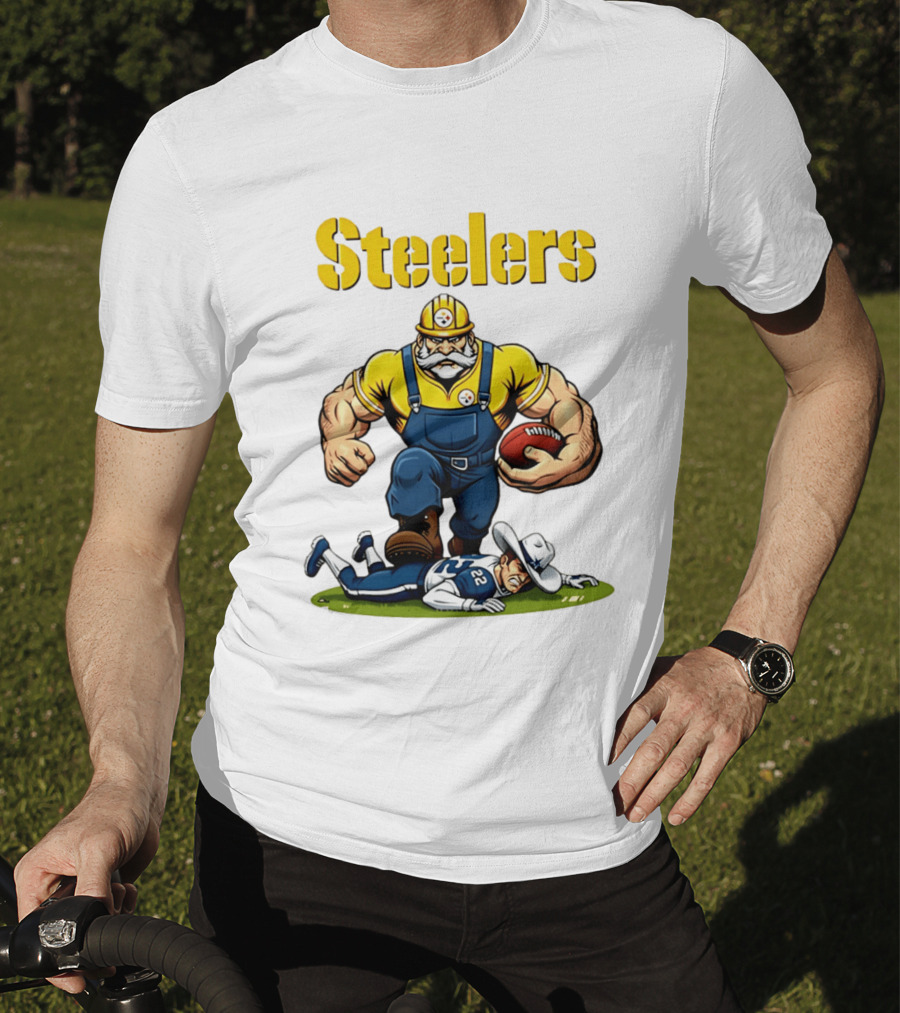 Pittsburgh Steelers Vs Dallas Cowboys Rivalries Football Cartoon T-Shirt