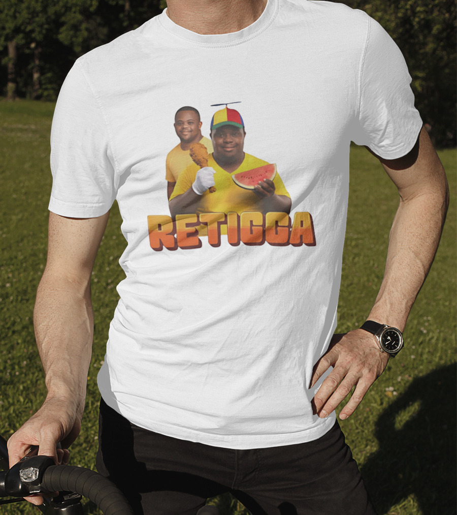 RETIGGA Fried Chicken Watermelon Meme Colorful Propeller Hat T-Shirt