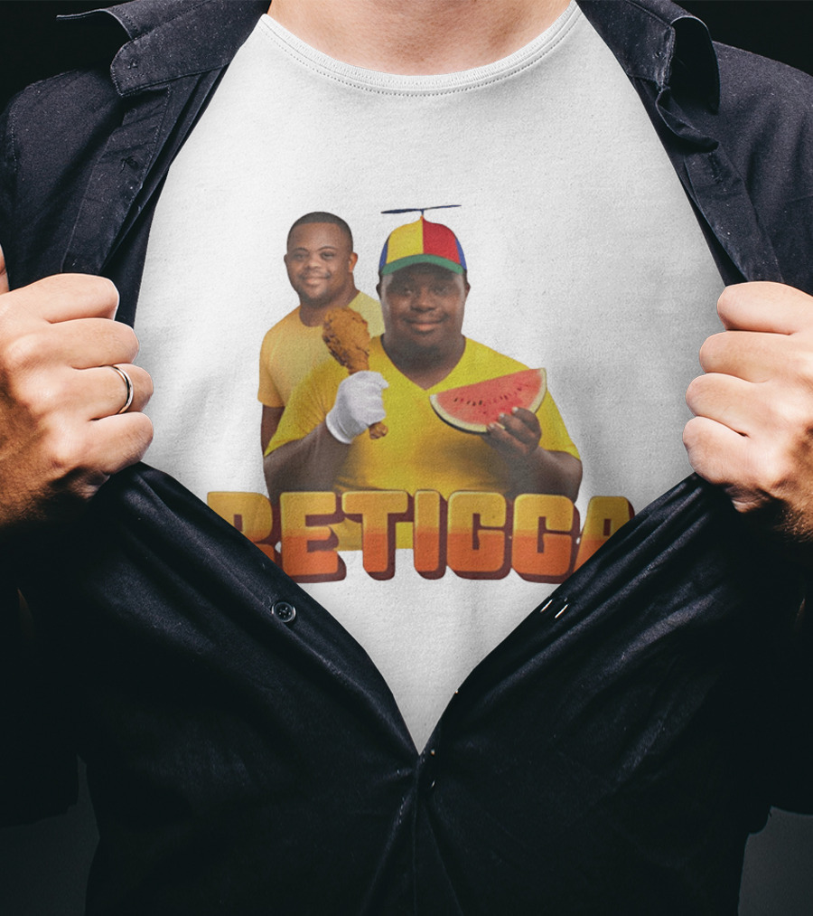 RETIGGA Fried Chicken Watermelon Meme Colorful Propeller Hat T-Shirt