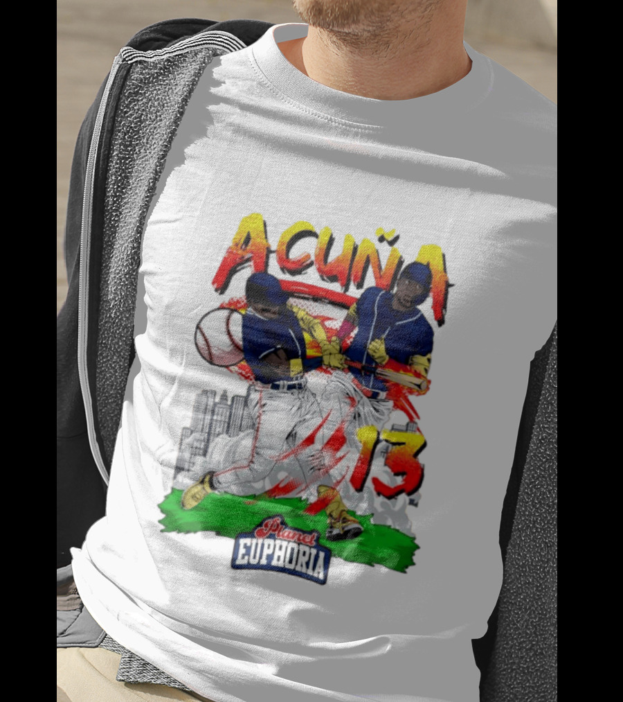 Ronald Acuña Jr Planet Euphoria Number 13 Baseball T-Shirt