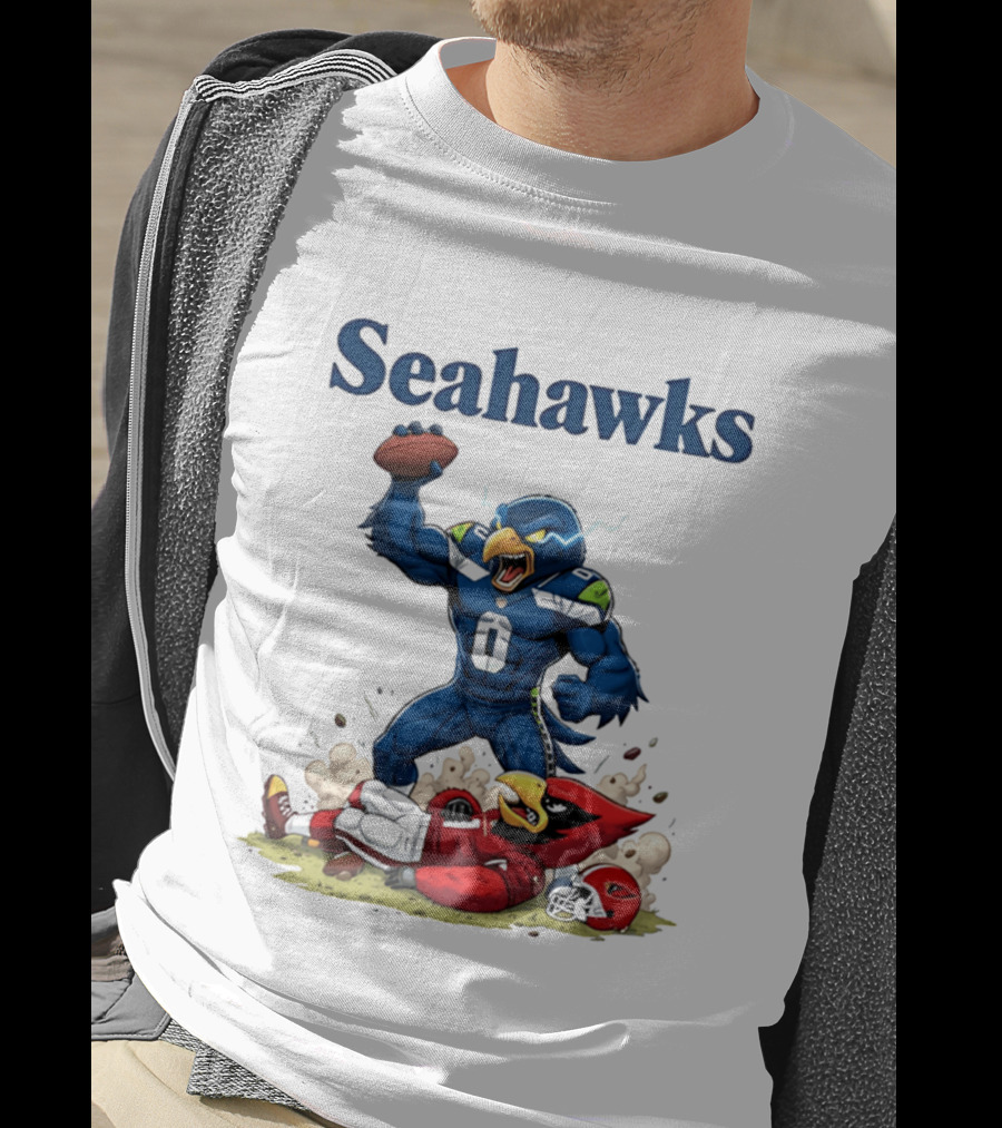 Seattle Seahawks Vs Arizona Cardinals Rivalry Victory Celebration T-Shirt