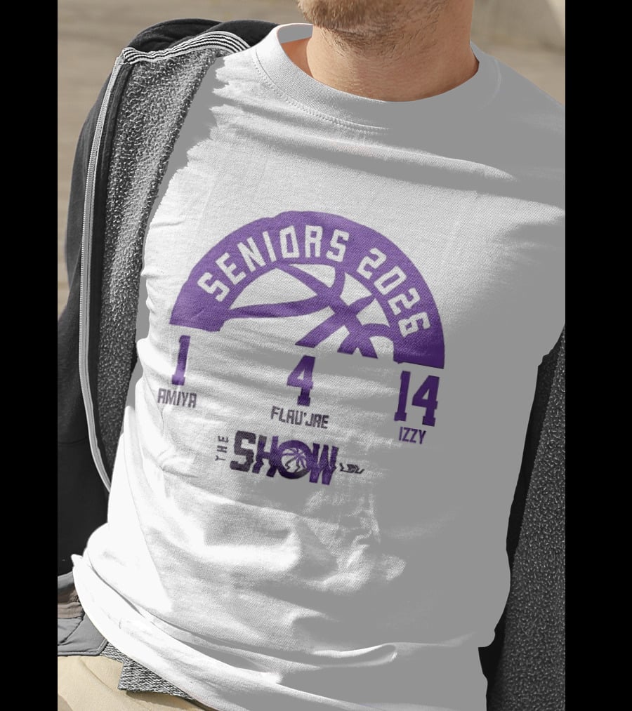 Seniors 2026 LSU Women's Basketball Amani Flau'Jae Izzy The Show T-Shirt