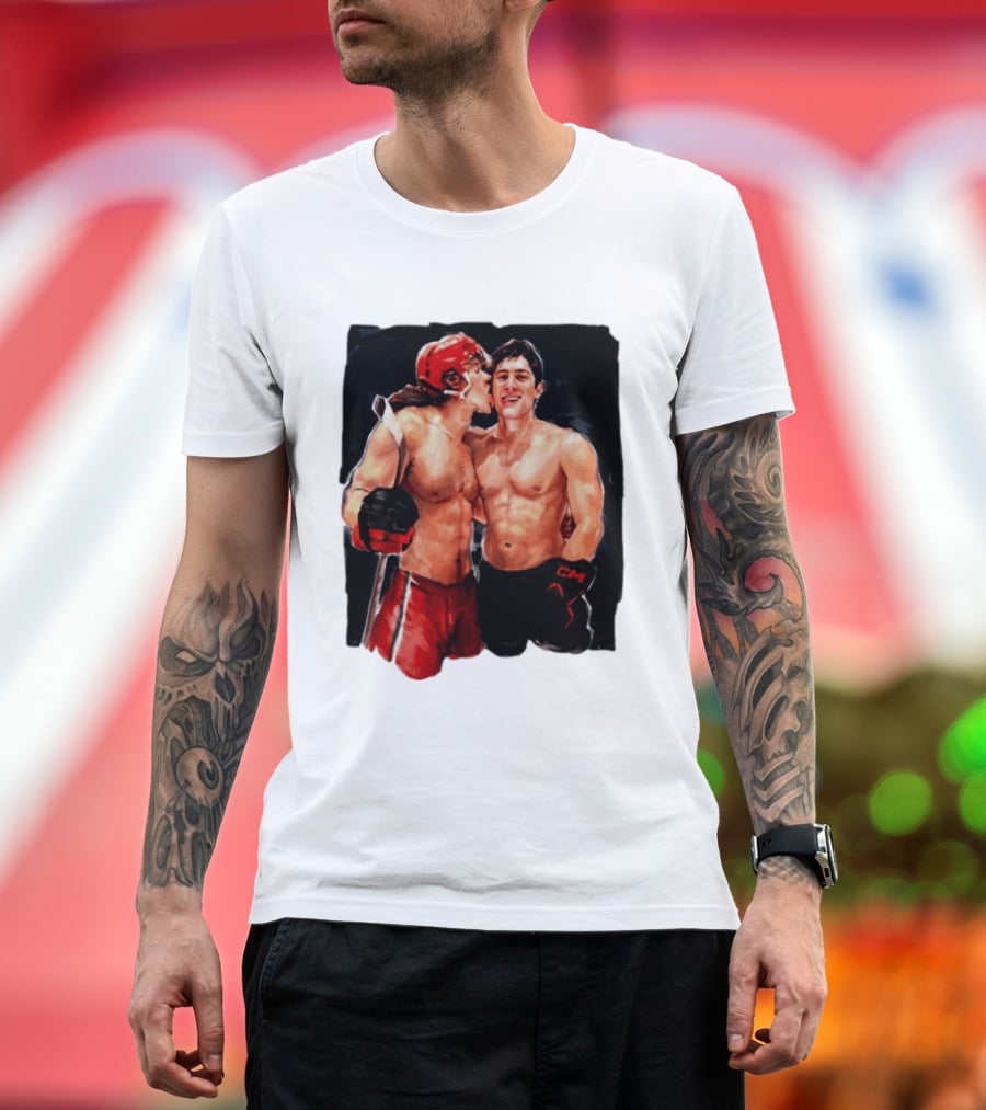 Shane Hollander Ilya Rosanov Gay Hockey Romance Painting T-Shirt
