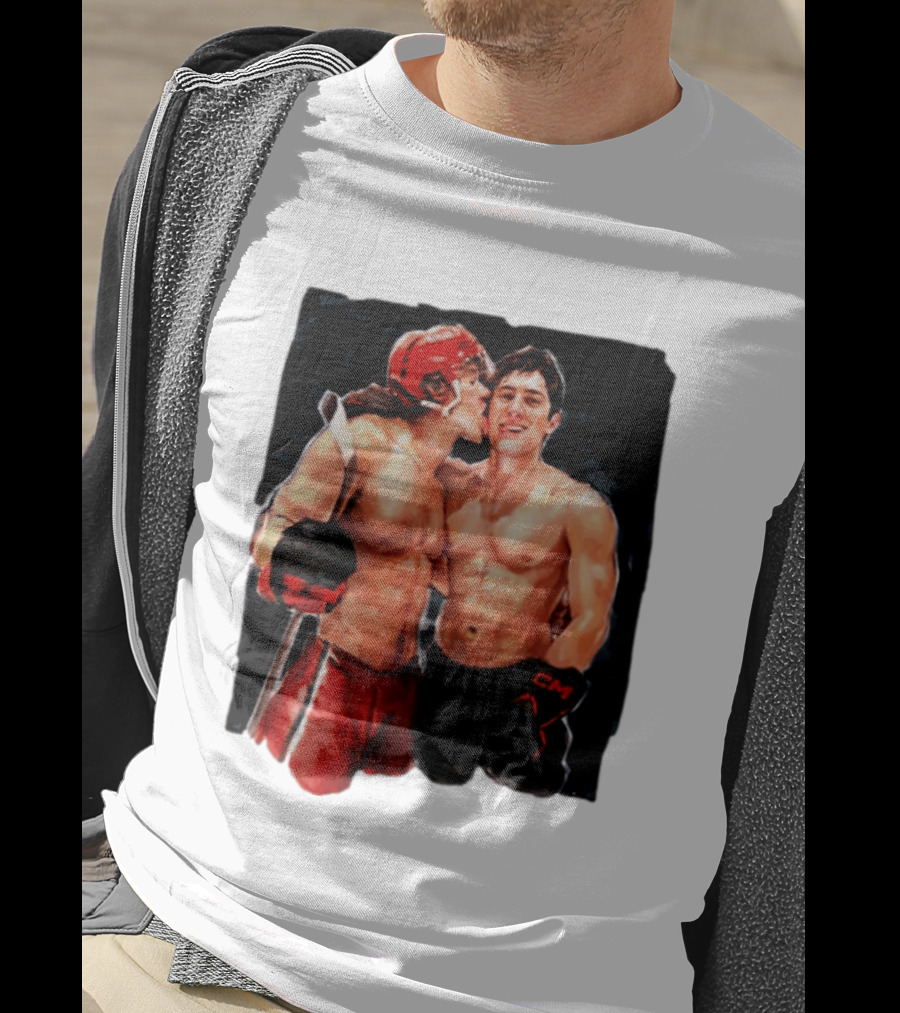 Shane Hollander Ilya Rosanov Gay Hockey Romance Painting T-Shirt