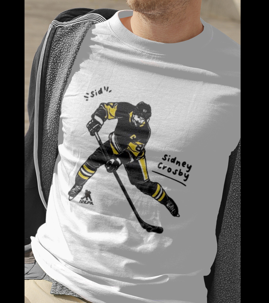 Sidney Crosby Pittsburgh Penguins Hockey Sid Cartoon Player T-Shirt