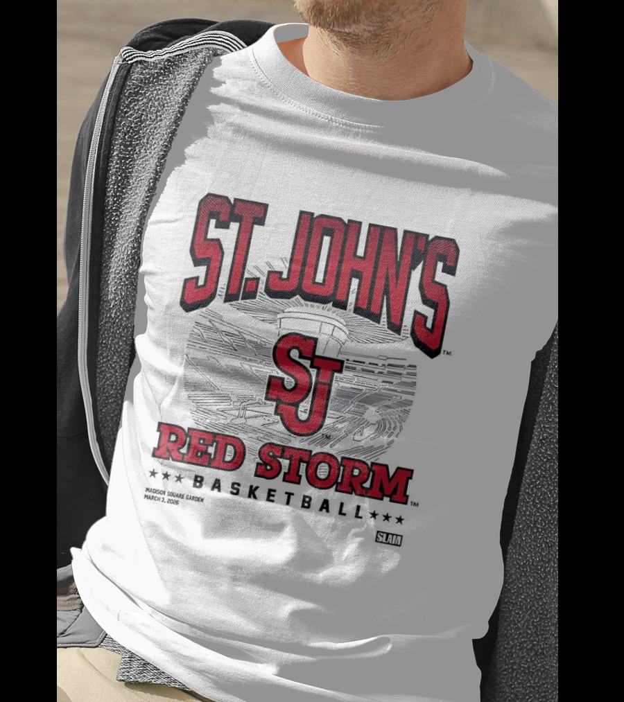 St. John's Red Storm SJ Basketball 2026 Arena T-Shirt