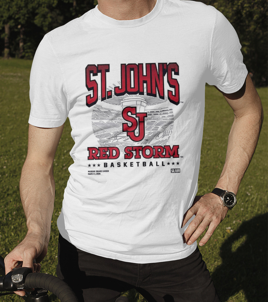St. John's Red Storm SJ Basketball 2026 Arena T-Shirt