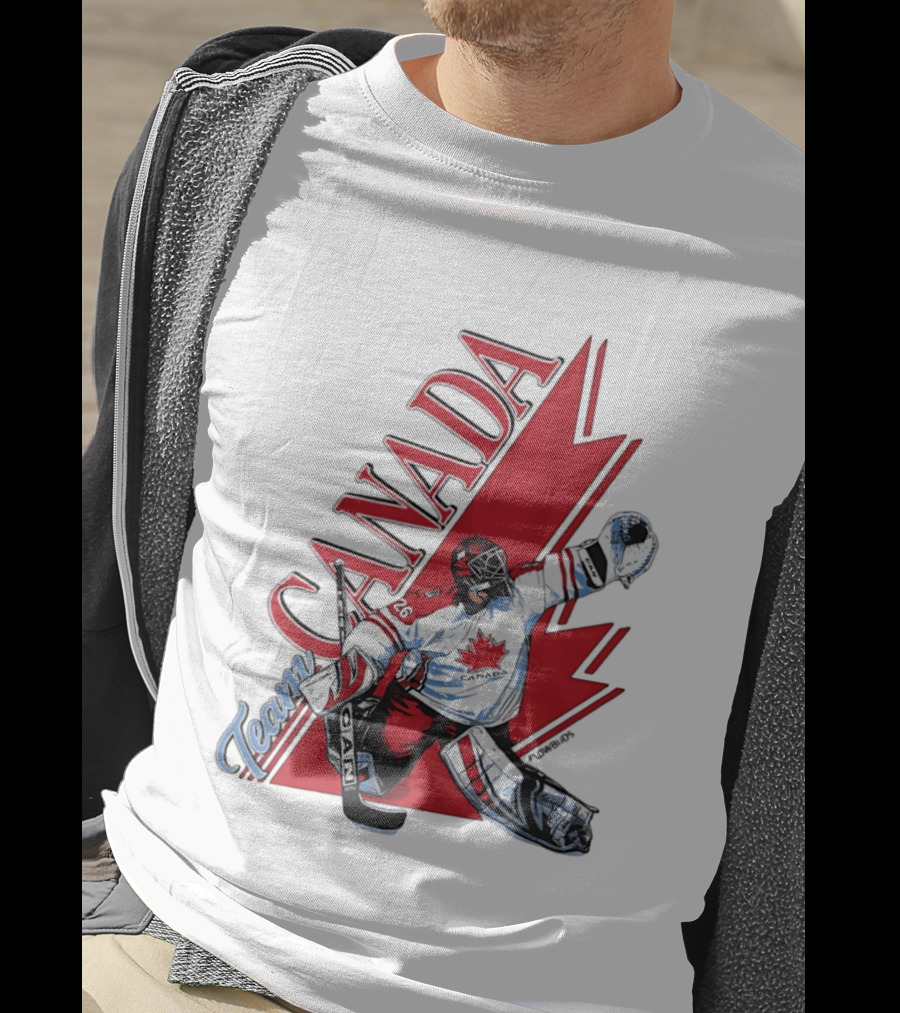 Team Canada Hockey Goalie Maple Leaf T-Shirt